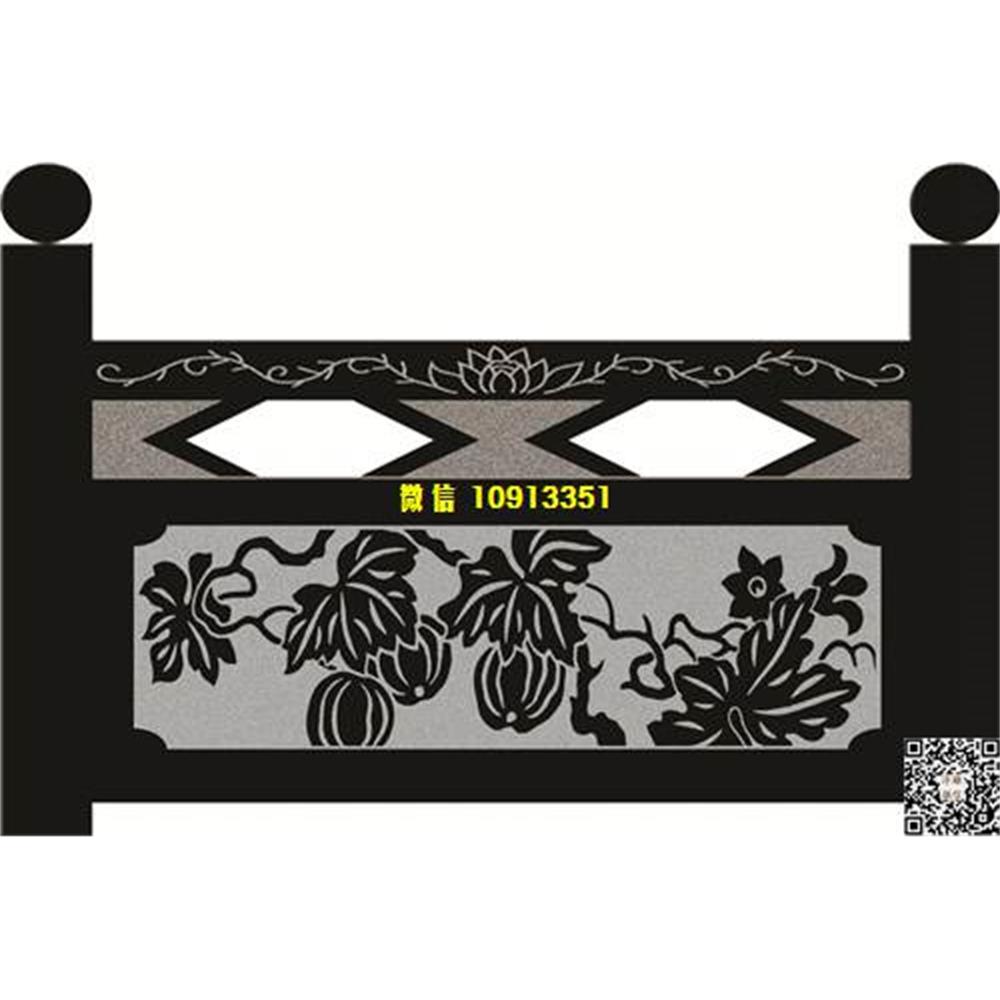 精雕图71南瓜栏板精雕图线雕图线条图单线铣底图_电脑雕刻plt文泰矢量图精雕图浮雕图